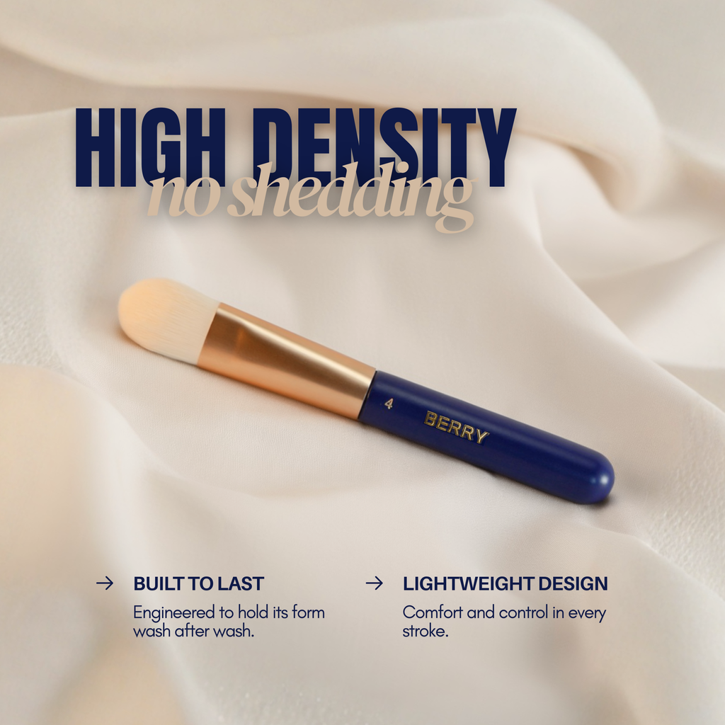 Makeup Brush Set (12-Piece) – Ultra-Soft Vegan Synthetic Brushes | BERRY Blue