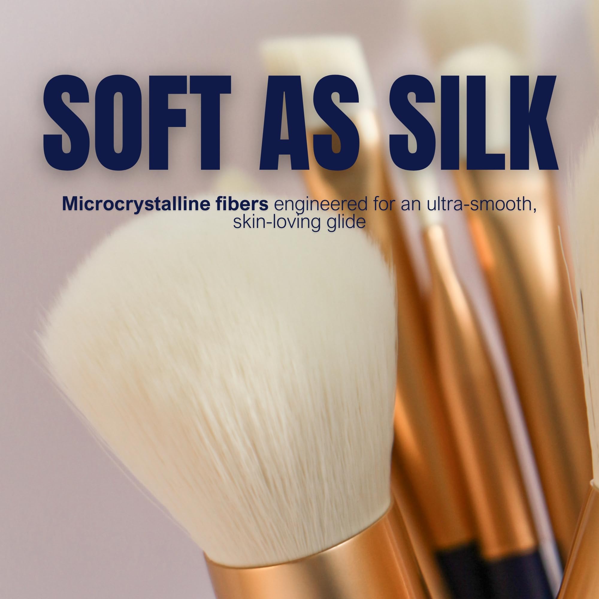 BERRY GOODS 12-Piece Luxury Makeup Brush Set – Ultra-Soft, Vegan, Cruelty-Free Bristles, Travel Case | Professional Face & Eye Brushes